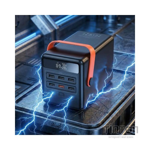 Батарея універсальна HOCO 100000mAh Max Centurion PD/65W, QC, LED Lamp, Black (DB03 / 714722)