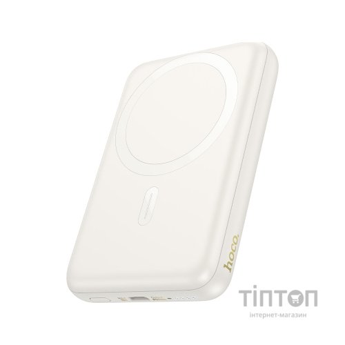Батарея універсальна HOCO 10000mAh Grace PD/20W Magnetic White (J141 / 714985)