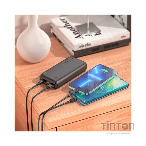 Батарея універсальна HOCO 20000mAh, 22.5W, Black (J101A / 45365)