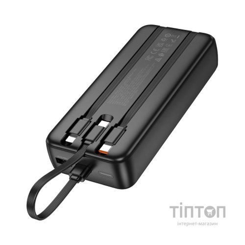 Батарея універсальна HOCO 20000mAh, PD/20W, 22.5W, Black (J132A / 42067 / Black)