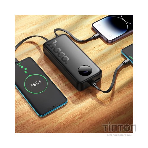 Батарея універсальна HOCO 20000mAh, PD/20W, 22.5W, Black (J132A / 42067 / Black)