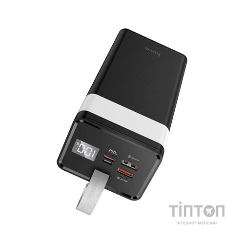 Батарея універсальна HOCO 40000mAh Powermaster PD/20W, QC/22.5W, Lamp, Black (J86 / 714737)