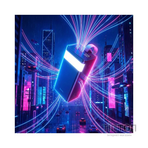 Батарея універсальна HOCO 40000mAh Powermaster PD/20W, QC/22.5W, Lamp, Black (J86 / 714737)