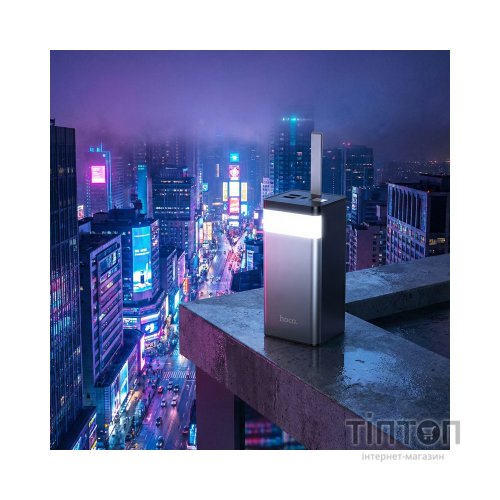 Батарея універсальна HOCO 50000mAh Powermaster PD/20W, QC/22.5W, Lamp, Black (J86A / 714738)