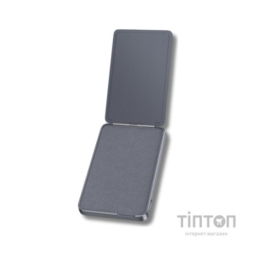 Батарея універсальна HOCO 5000mAh Title PD/20W Magnetic with stand + mini wallet Grey (Q46 / 714988)