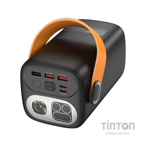 Батарея універсальна HOCO 60000mAh Astrum PD/100W, QC/3.0, LED lamp, Black (DB160 / 714724)