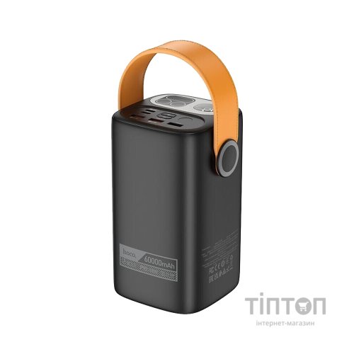 Батарея універсальна HOCO 60000mAh Astrum PD/100W, QC/3.0, LED lamp, Black (DB160 / 714724)