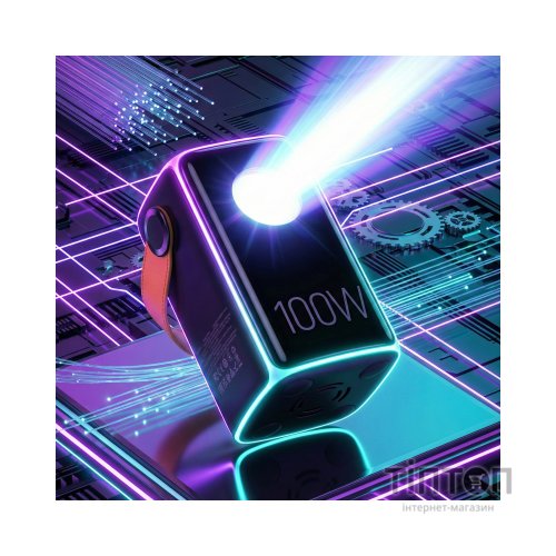 Батарея універсальна HOCO 60000mAh Astrum PD/100W, QC/3.0, LED lamp, Black (DB160 / 714724)