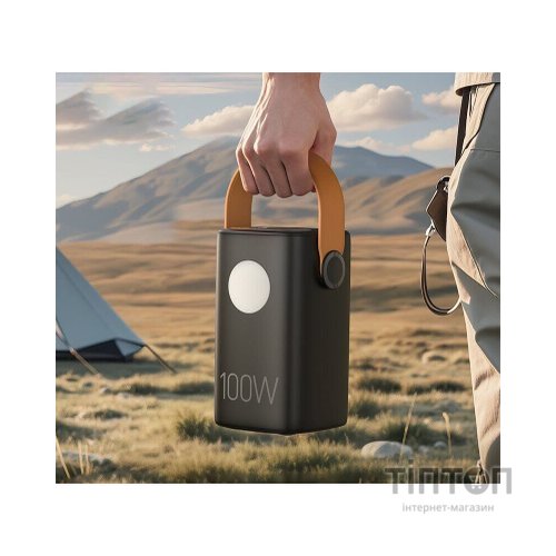 Батарея універсальна HOCO 60000mAh Astrum PD/100W, QC/3.0, LED lamp, Black (DB160 / 714724)