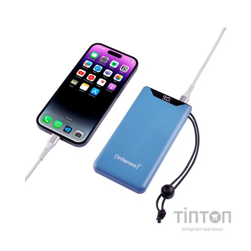 Батарея універсальна Intenso F10000 10000mAh QC/3.0 blue (7332035)