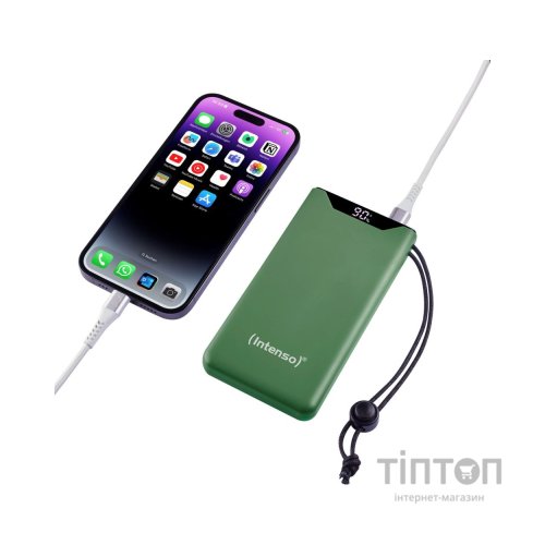 Батарея універсальна Intenso F10000 10000mAh QC3.0 green (7332037)