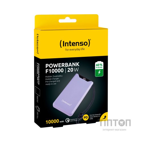 Батарея універсальна Intenso F10000 10000mAh QC3.0 purple (7332033)