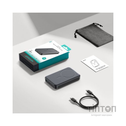 Батарея універсальна JOYROOM Magnetic Wireless 10000mAh 20W PD, QC, USB-C In/Out Black (JR-W020 / 6941237118455)