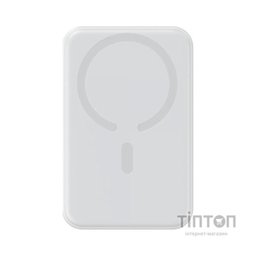 Батарея універсальна JOYROOM Magnetic Wireless 10000mAh 20W PD, QC, USB-C In/Out White (JR-W020 / 6941237119698)