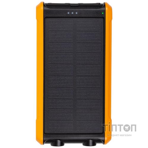 Батарея універсальна PowerPlant 10000mAh, USB-A*2, + Solar 5.5V-0,2A (PB930494)