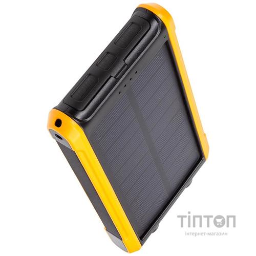 Батарея універсальна PowerPlant 10000mAh, USB-A*2, + Solar 5.5V-0,2A (PB930494)