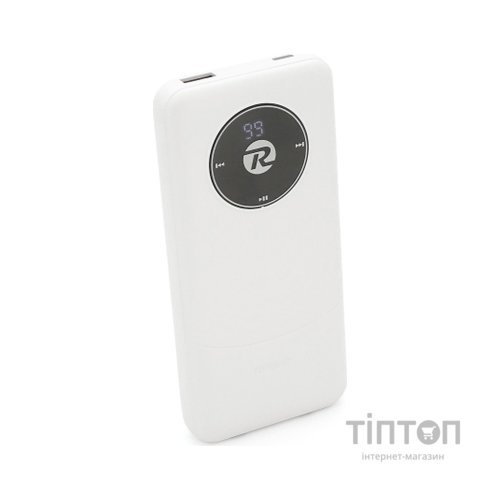 Батарея універсальна Remax 10000mAh 22.5W, cables Type-C + Lighting, White (RPP-37)