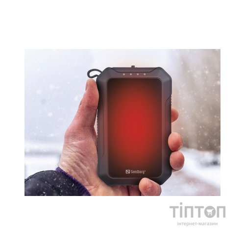 Батарея універсальна Sandberg 10000mAh, Hand Warmer, flashlight 1W, USB-C/USB-A 2A/5V (420-65)