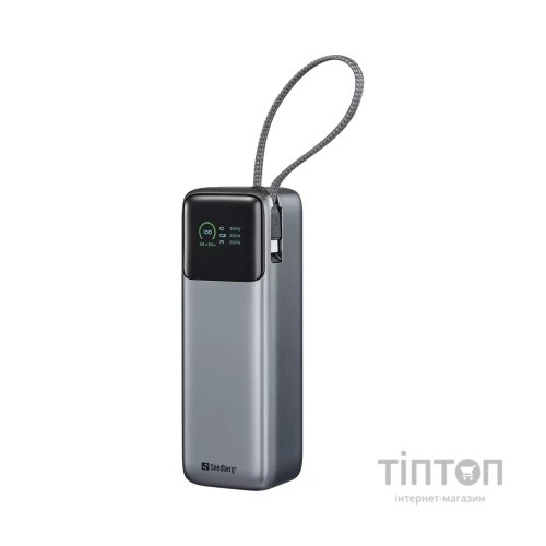 Батарея універсальна Sandberg 27000mAh 140W+100W PD/140W, with built-in Type-C cable 140W (421-31)