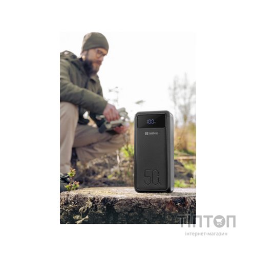 Батарея універсальна Sandberg 50000mAh 130W PD, 3хUSB 3xType-C LED 2W (420-75)