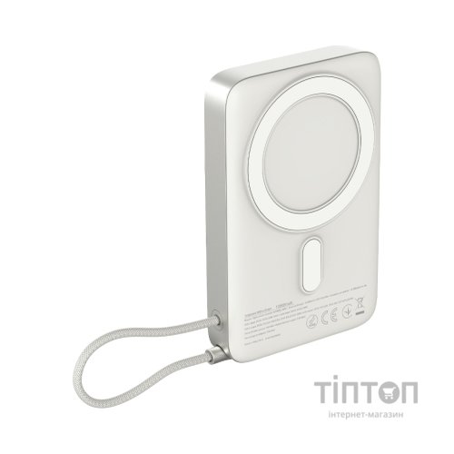 Батарея універсальна Sigma X-power SI10A8QL-MAG silver 10000mAh, Magnetic wireless 15W, charge iWatch, PD+QC, 22,5W max (4827798161012)