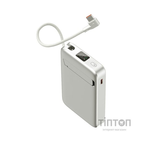 Батарея універсальна Sigma X-power SI10A8QL-MAG silver 10000mAh, Magnetic wireless 15W, charge iWatch, PD+QC, 22,5W max (4827798161012)