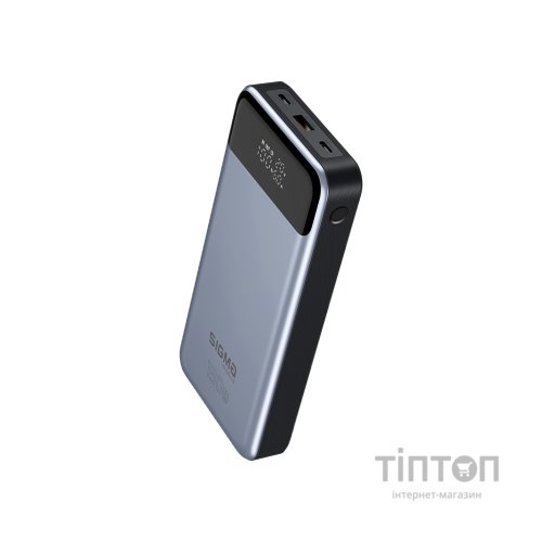 Батарея універсальна Sigma X-power SI30A7QLX 30000mAh, PD/130W, LED, cable 100w, silver (4827798479117)