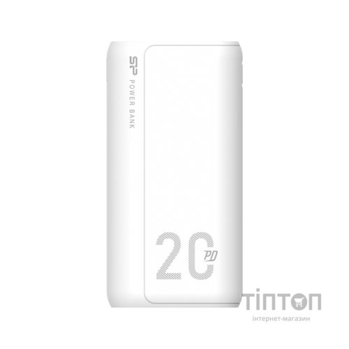 Батарея універсальна Silicon Power QS15 20000mAh PD/18W, QC3.0, Type-C, Micro-USB, 2*USB-A, whi (SP20KMAPBKQS150W)