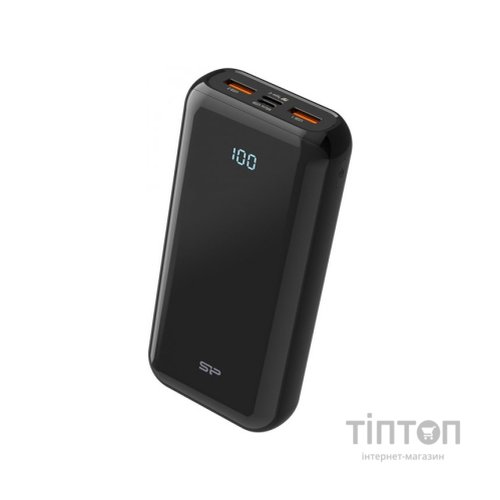 Батарея універсальна Silicon Power QS28 20000mAh PD/18W, QC3.0, Type-C, Micro-USB, 2*USB-A, bla (SP20KMAPBKQS280K)