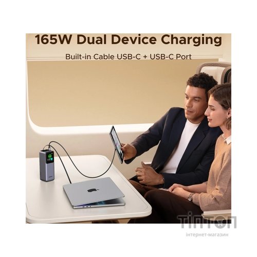 Батарея універсальна Ugreen 20000mAh 165W with Retractable Cable (PB726 55987B)