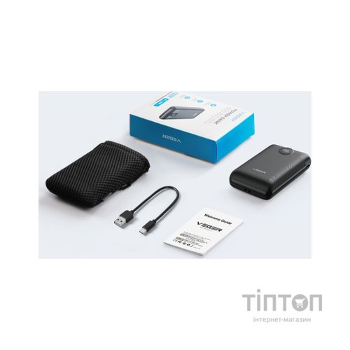 Батарея універсальна VEGER 20000mAh S20 22.5W PD/3/0 QC/3.0 black (6970453554198)