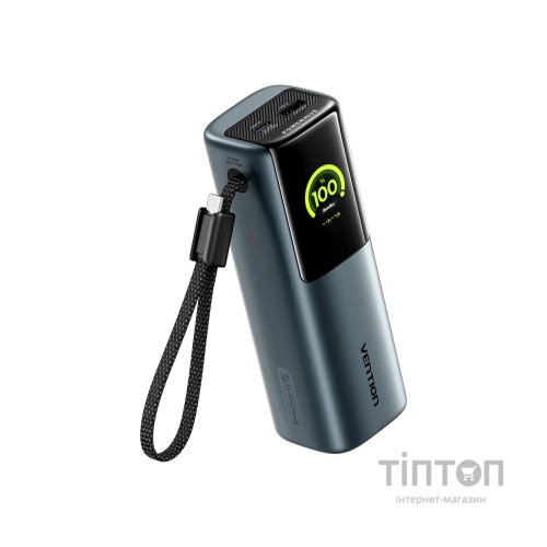 Батарея універсальна Vention 20000 mAh 165W Gray TFT Display Type (FKFH0)