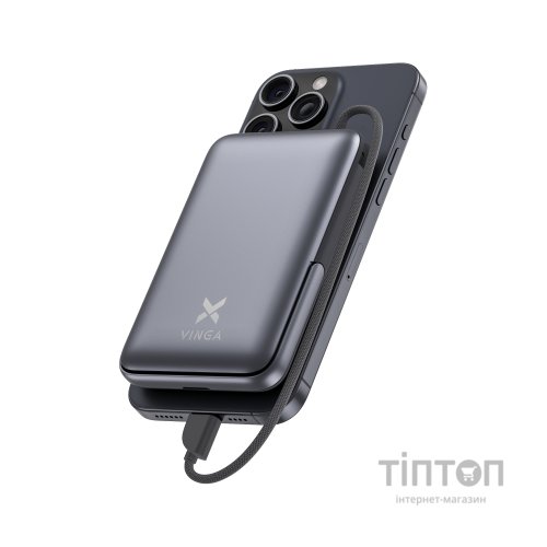 Батарея універсальна Vinga 10000 mAh 22.5W/15W/2.5W Wireless (VPBB1022WL)