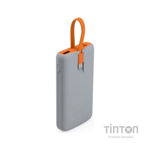 Батарея універсальна Vinga 10000 mAh SuperQC soft touch w/cable 22.5W dark grey (VPB1SQSCDG)