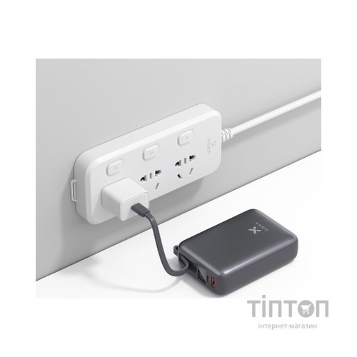 Батарея універсальна Vinga 20000 mAh 45W Display Cable (VPBB2045C)