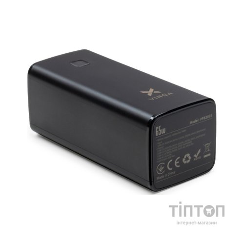 Батарея універсальна Vinga 20000 mAh 65W QC+PD (VPB2065)