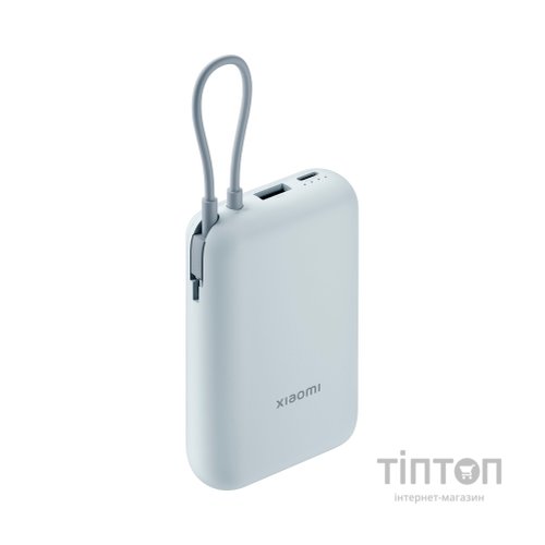 Батарея універсальна Xiaomi 10000mAh 22.5W, Integrated Cable, blue (BHR9073GL)