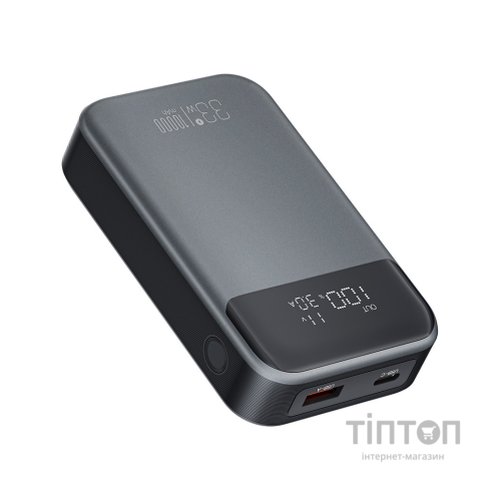 Батарея універсальна XO 10000mAh, PD/30W, QC/22.5W, PPS/33W, black (PR232_Black)