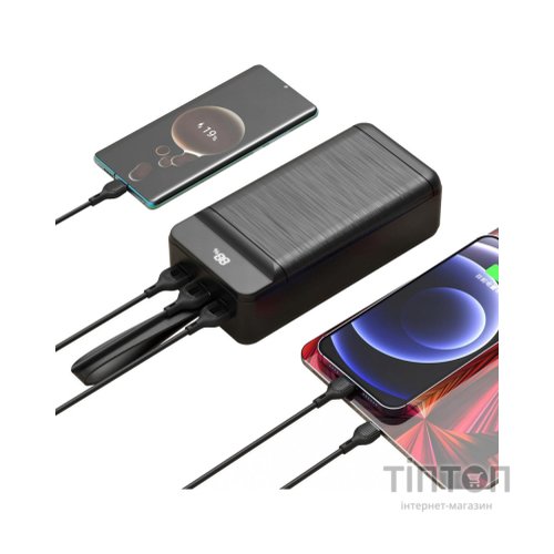 Батарея універсальна XO 60000mAh, PD/18W, QC3.0/22.5W, flashlight, Input(Micro,Type-C,Lightning), Output(3*USB,Type-C) (XO-PR159 / 29210)