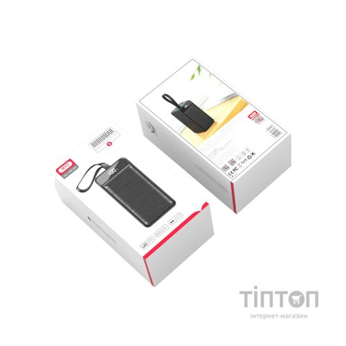 Батарея універсальна XO 80000mAh, PD/18W, QC3.0/22.5W, flashlight, Input(Micro,Type-C,Lightning), Output(3*USB,Type-C) (XO-PR160 / 29209)