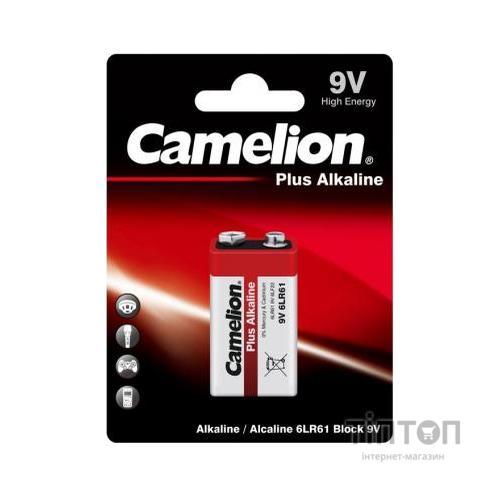 Батарейка Camelion Крона 6LR61 9V Plus Alkaline * 1 (6LR61-BP1)