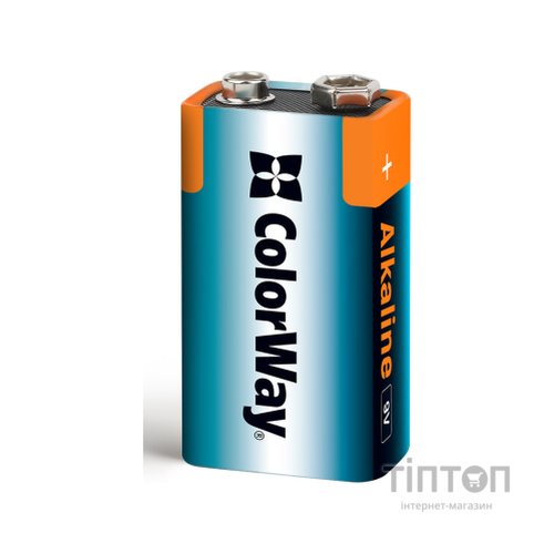 Батарейка ColorWay Крона 6LR61 9V Alkaline Power * 1 (CW-BA6LR61-1BL)
