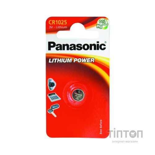 Батарейка CR 1025 Panasonic (CR-1025EL/1B)