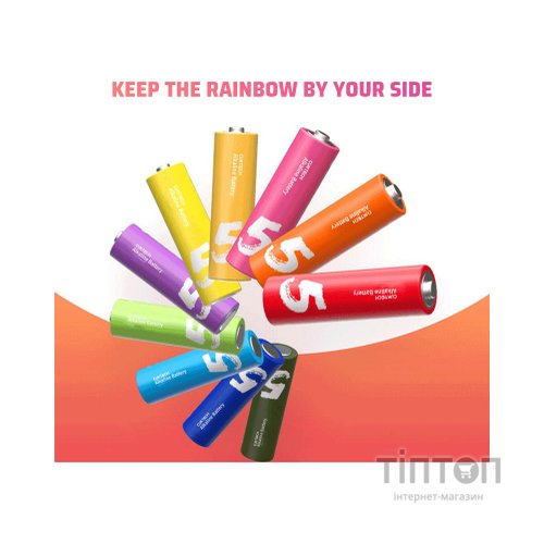 Батарейка CUKTECH AA high-performance rainbow alkaline battery * 8 (CUKB05CTCNCM)