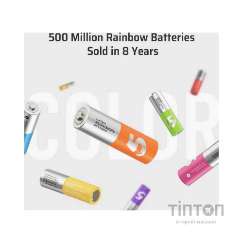 Батарейка CUKTECH AA high-performance rainbow alkaline battery * 8 (CUKB05CTCNCM)