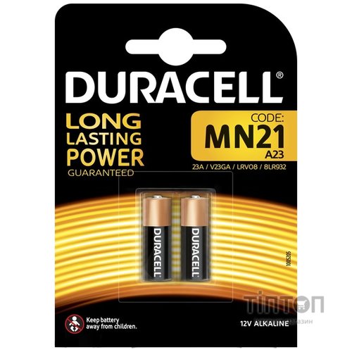 Батарейка Duracell A23 MN21 (BL/2)