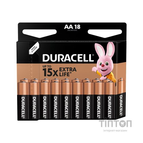 Батарейка Duracell AA MN1500 LR06 * 18 (81422449 / 6081687)
