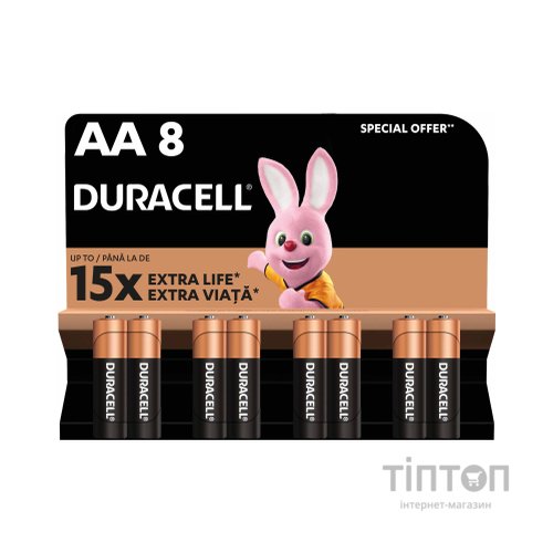 Батарейка Duracell AA MN1500 LR06 * 8 (81417083 / 5279011)