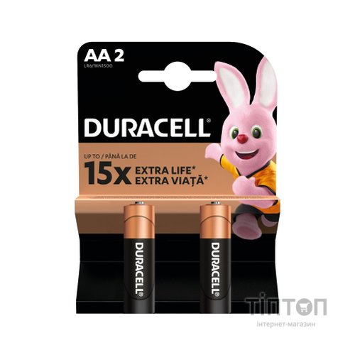 Батарейка Duracell AA MN1500 LR06 (LR06 MN1500)