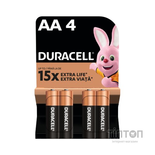 Батарейка Duracell AA MN1500 LR6 * 4